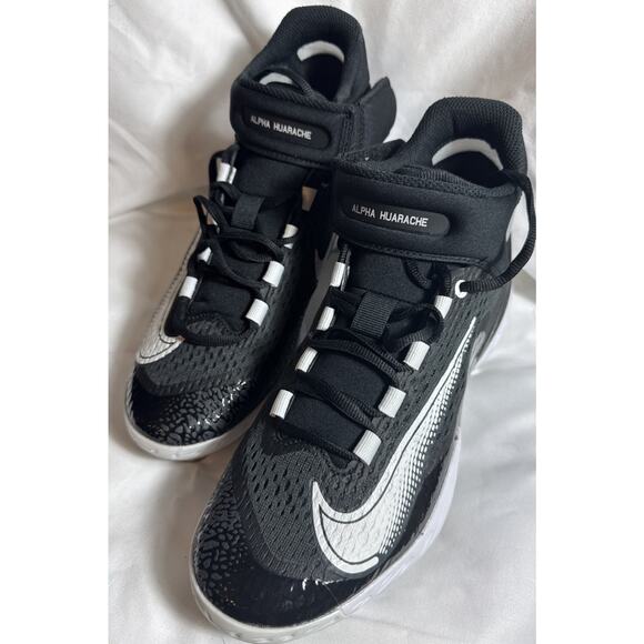 Nike Other - Nike Alpha Huarache Elite 4 Mid Black Baseball Cleats DJ6520-011 Men’s Sz 7 NWOT